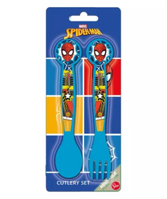 Set x 2 Cubiertos Spiderman Cuchara Tenedor Infantil (Mayorista)