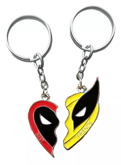 Llaveros Deadpool y Wolverine Best Friends para Compartir de Metal