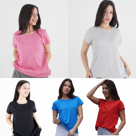 Pack x 5 remeras mujer