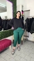 Pantalon de bengalina verde - comprar online