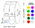 6 Rollos Etiquetas Autoadhesivas Color 50x25 Mm 2000 cu - tienda online