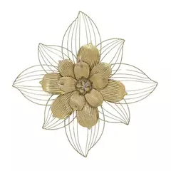 Cuadro Metalico Decorativo Flor Grande - comprar online