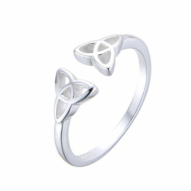 Anillo Ajustable Cruz Celta Triqueta