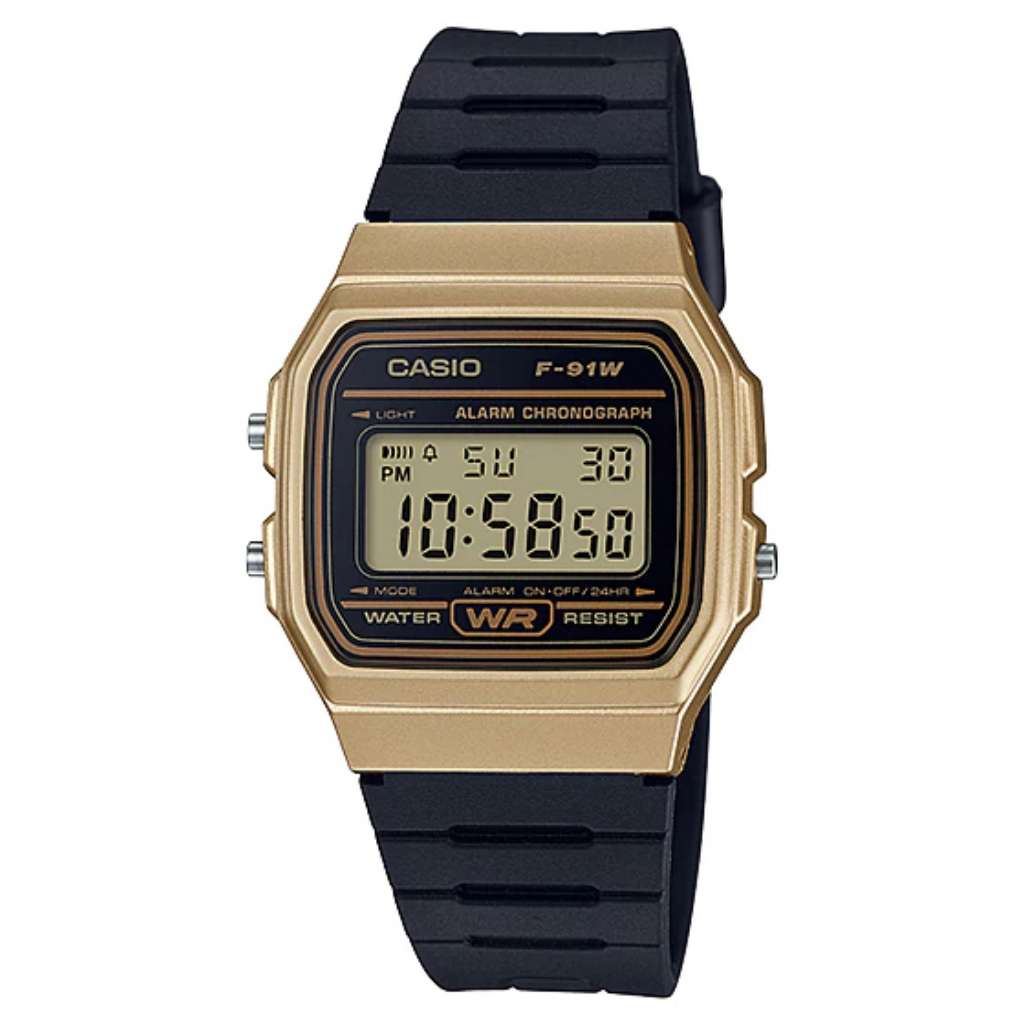 RELOJ PARA HOMBRE CASIO F-91W-1 DIGITAL MECANISMO DE CUARZO CORREA