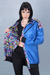 Campera reversible Soy (estamp. brillante/azul) - comprar online