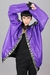 Campera reversible Soy (estamp. Trozos de films/violeta) - comprar online