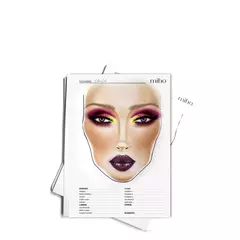 MIHO: FACE CHART : Pack Hojas Facechart (x20) - tienda online