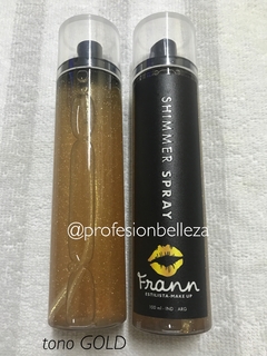 FRANN ESTILISTA MAKEUP: Shimmer Spray "Tono GOLD" - comprar online