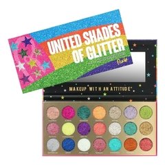 RUDE: United Shades of Glitter - 21 Paleta de brillo prensado en internet