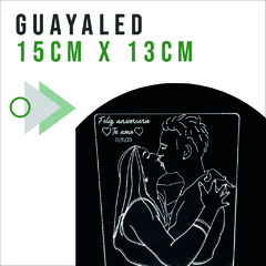 souvenir regalo souvenirs Guayaba Laser La Plata corte y grabado laser Lampara 3d personalizada GuayaLed Mini Max foto con luz acrilico RGB luz blanca aniversario cumpleaños enamorados pareja personalizado