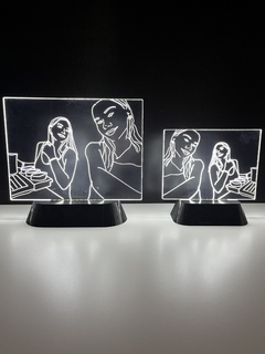 souvenir regalo souvenirs Guayaba Laser La Plata corte y grabado laser Lampara 3d personalizada GuayaLed Mini Max foto con luz acrilico RGB luz blanca aniversario cumpleaños enamorados pareja personalizado