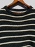 GREY WOOL STRIPES SWEATER