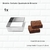 Forma Assadeira Quadrada Para Brownie 25x25x3 Cm + Cortador 5 cm 585 na internet