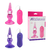 Plug Anal c/ Vibrador 10 Modos em Jelly - Rosa - comprar online