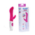 Vibrador G-Spot c/ Estimulador em Silicone - Rosa