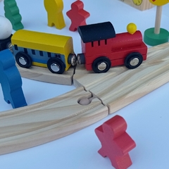 PISTA DE TRENES 48 PIEZAS - comprar online