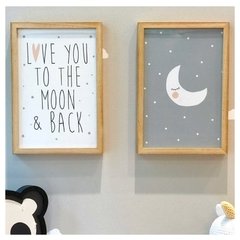Set cuadrito infantil To the Moon + Luna