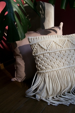 Almohadon tejido en macrame Alaia - tienda online