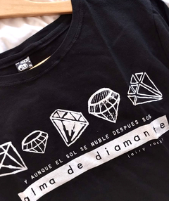 Remera Corta #ALMA DE DIAMANTE - comprar online