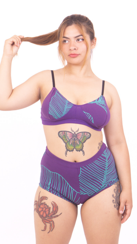Short Culote Violeta Selva Sin Patron