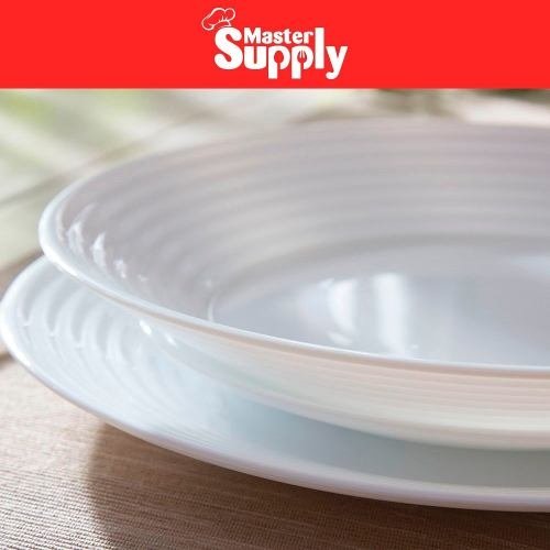Plato Hondo 24cm X6 Luminarc Harena Vidrio Templado