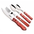 Set 24 Cubiertos Asado Jumbo Tramontina Polywood Completo