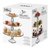 Campana Torta Vidrio Apilable 3 Niveles Reposteria Cupcakes - comprar online