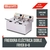 Freidora Electrica Industrial Acero Inox Moretti Fryer 8+8 - comprar online