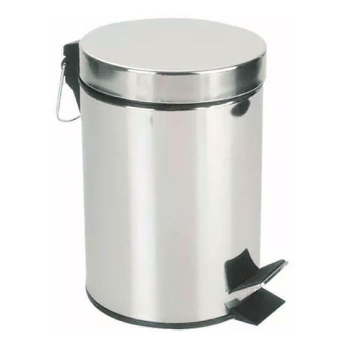 Cesto Tacho Para Basura A Pedal Acero Inoxidable 12 Litros
