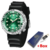 Relógio Masculino Casual Silicone Luxo Quartzo Data Impermeável - comprar online