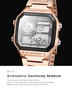 Relógio Masculino SMAEL À Prova D´ Água Aço Inoxidável S1818 - comprar online