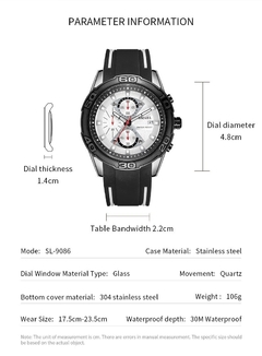 Relógio de Pulso SMAEL SL9086 Militar À Prova D´Água - loja online