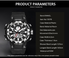 Relógio para Garotos SMAEL 1557 Quartzo à prova d´ água - comprar online