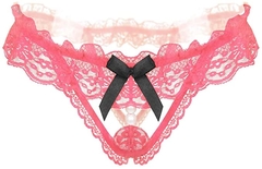Kit 5 Tanga Sexy De Rendas Rosa Escuro - loja online