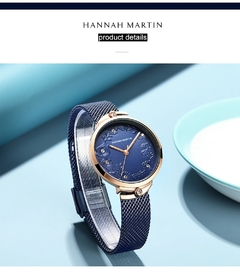Relógio Feminino HANNAH MARTIN Strass HM-119 Á Prova D'Água - loja online