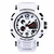 Relógio Digital Esportivo Unissex SMAEL 1509 Branco Impermeável-1