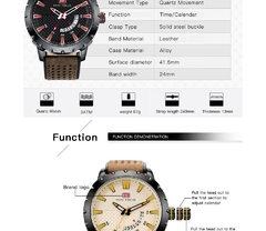 Relógio Esportivo de Luxo MINIFOCUS MF 0150 À Prova D' Água na internet