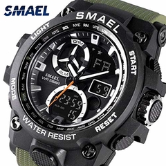 Relógio Militar Esporte masculino SMAEL 8011 à prova d´ água - ElaShopp.com