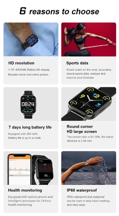 Relógio Smartwatch LOKMAT RTK8762 Kit com 2 Pulseiras na internet
