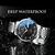 Relógios Masculinos POEDAGAR 827 Ultrafinos Calendário ImpermeávelAço Inoxidável Quartzo