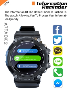 Imagem do Relógio Inteligente Smartwatch LOKMAT ATTACK 2 GR5515 Android IOS