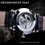 Relógio Masculino FORSINING GMT1164-3 Não À Prova D'Água - loja online