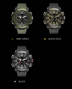 Relógio Digital Esportivo SMAEL 8039 Militar À Prova D´Água - comprar online