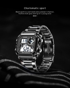 Relógio Masculino LIGE 8921 Digital Esporte À Prova D'Água - comprar online