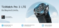 Relógio Smartwatch TicWatch Pro 3 LTE Wear Vodafone/Orange Snapdragon Wear 4100 8GB ROM 3 na internet