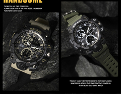 Relógio Militar Masculino SMAEL 1545 50m Impermeável led Quartzo Digital na internet
