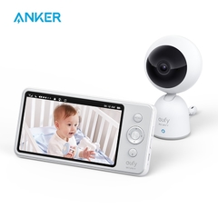 Monitor de Vídeo e Áudio ANKER, para bebês, Tela grande de 5 polegadas, Áudio Bidirecional, visão noturna
