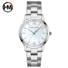 Relógios de Pulso Feminino Hannah Martin HM-1221 À Prova D'Água Modelo Clássico Aço Inoxidável - loja online