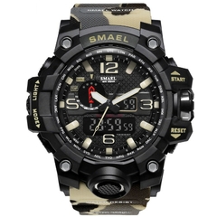 Imagem do Relógio Militar Masculino SMAEL 1545 50m Impermeável led Quartzo Digital