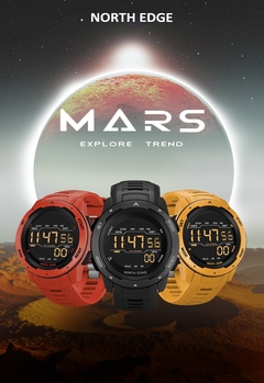 Relógio Digital NORTH EDGE Mars À Prova D'Água 50m SPORT na internet